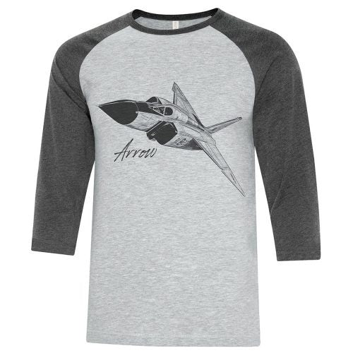 Avro Arrow Baseball Tshirt